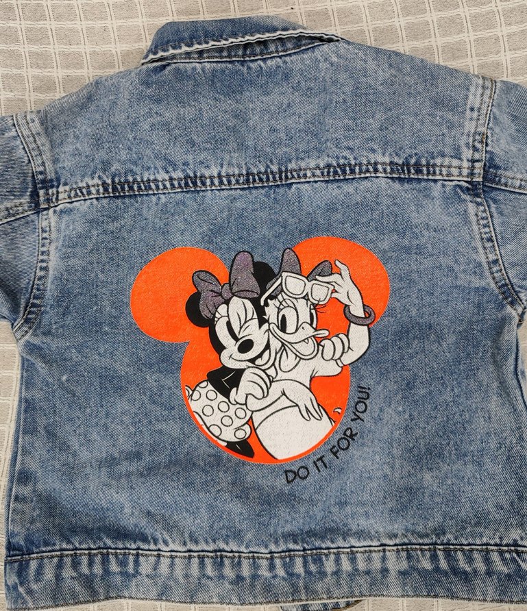 Kız Çocuk Kot Ceket Fırfırlı 5_6 yaş - Görsel 3