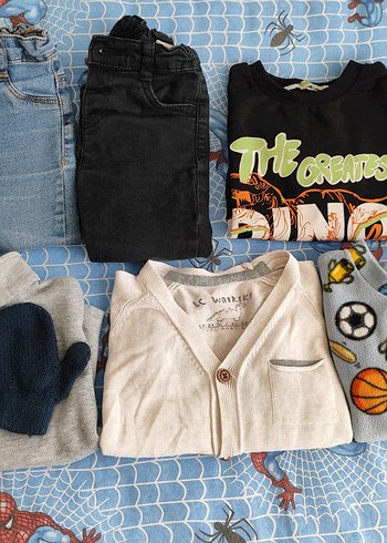 Renkli Desenli Erkek Çocuk Sweatshirt - Görsel 8