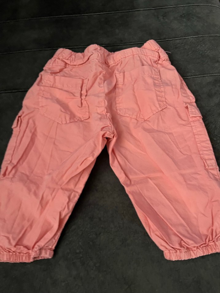 Kız Çocuk Düğmeli Loose Fit Pembe Pantolon - Görsel 2