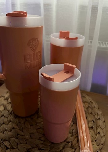 Turuncu Büyük Termos Kupa - Görsel 2