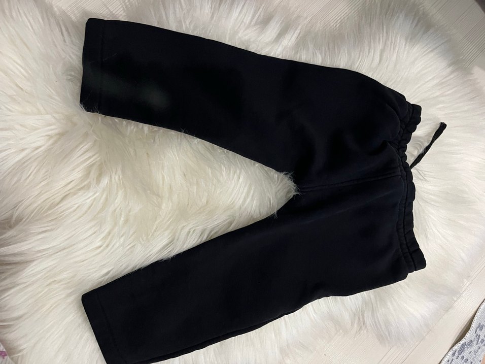 Siyah erkek çocuk kışlık eşofman altı - Görsel 2