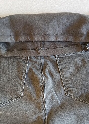 Likralı esnek lastikli hamile için kot pantolon - Görsel 5