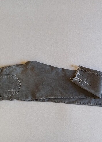 Likralı esnek lastikli hamile için kot pantolon - Görsel 3