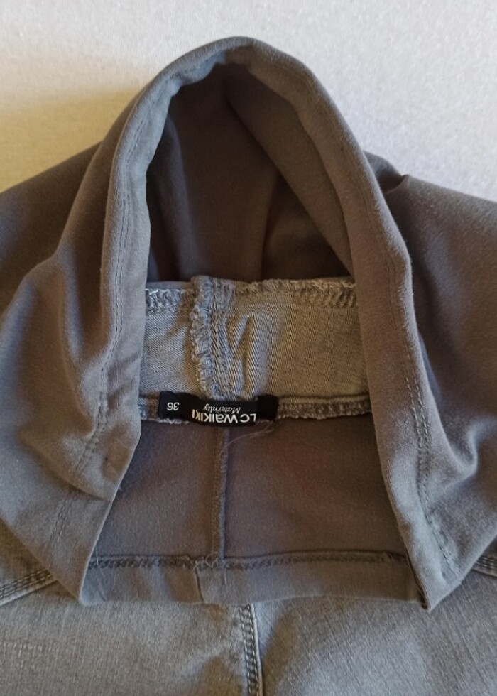 Likralı esnek lastikli hamile için kot pantolon - Görsel 4