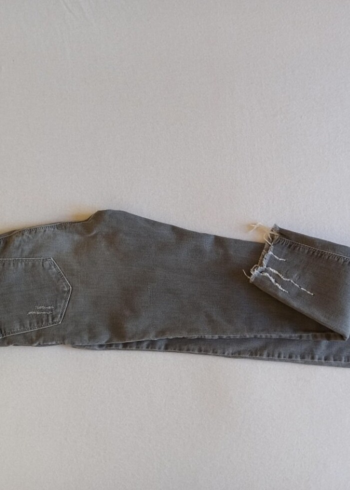 Likralı esnek lastikli hamile için kot pantolon - Görsel 3