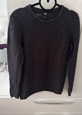 Siyah Uzun Kollu Triko Kadın Kazak - Görsel 2