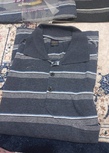 Gri Erkek Polo Tişörtü, Kısa Kollu, Rahat Kesim - Görsel 5