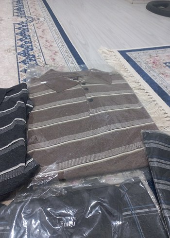 Gri Erkek Polo Tişörtü, Kısa Kollu, Rahat Kesim - Görsel 3