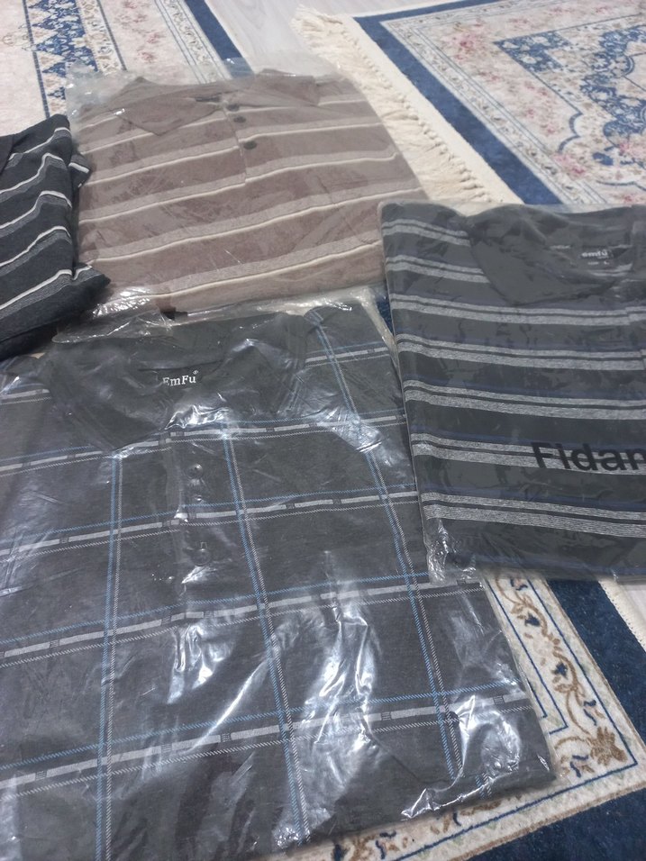 Gri Erkek Polo Tişörtü, Kısa Kollu, Rahat Kesim - Görsel 2