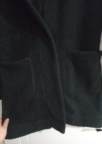 Siyah Kürk Detaylı Kadın Midi Kaban - Görsel 2