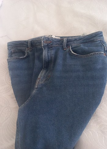 Mavi Kadın Midi Boy Bol Kesim Jean - Görsel 4