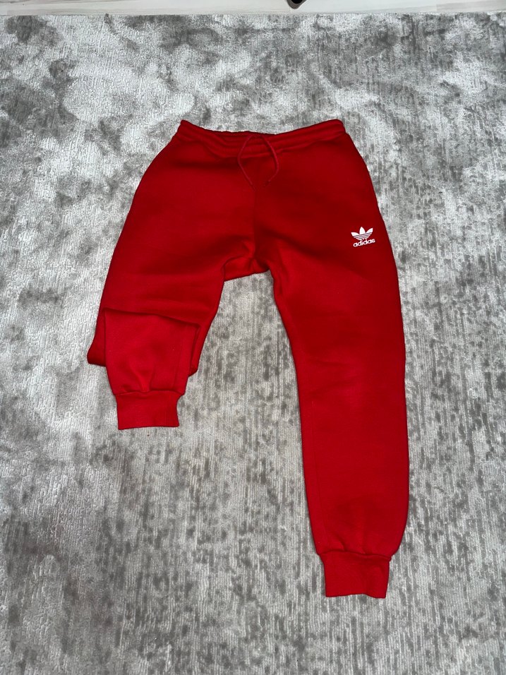 Kırmızı Adidas unisex Eşofman Altı - Görsel 3