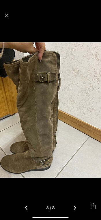 36 Beden haki Renk Nine west çizme