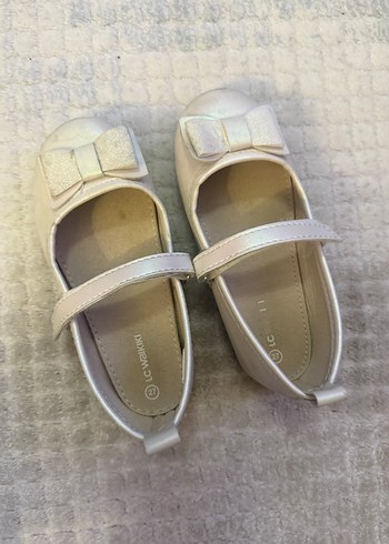 Kız Çocuk Beyaz Fiyonk Detaylı Babet - Görsel 5