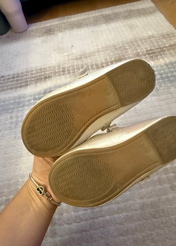 Kız Çocuk Beyaz Fiyonk Detaylı Babet - Görsel 3