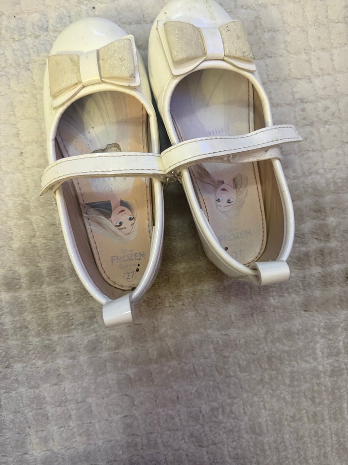 Kız Çocuk Beyaz Tokalı Babet Ayakkabı - Görsel 5