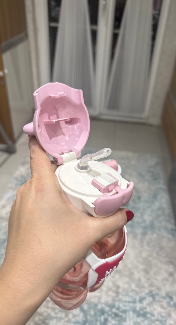 Pembe Ayı Figürlü Çocuk Termos Şişe - Görsel 5