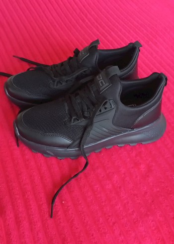 Siyah Bağcıklı Spor Erkek Sneakers - Görsel 2