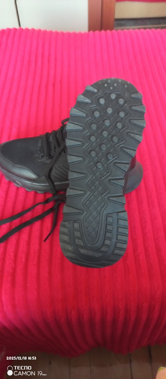 Siyah Bağcıklı Spor Erkek Sneakers - Görsel 5