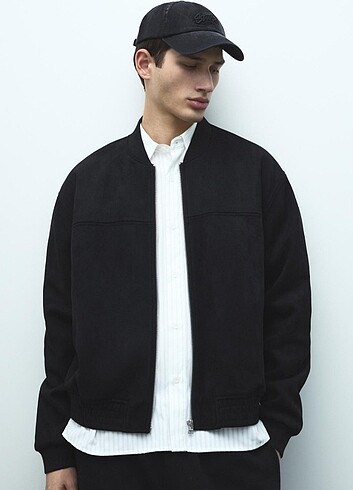 Pull bear suni süet bomber ceket