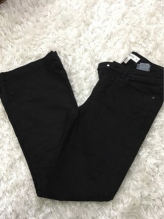 Mango yüksek bel siyah pantalon