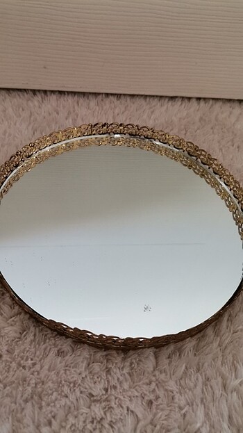 Fincan 2li set* Kahve yani su bardağı * Aynalı gold tepsi - Görsel 6