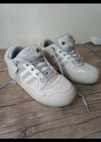 Adidas Gri Beyaz Kadın Spor Ayakkabı orjinal