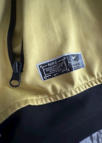 Sarı Siyah Fermuarlı Erkek Spor Ceket - Görsel 3