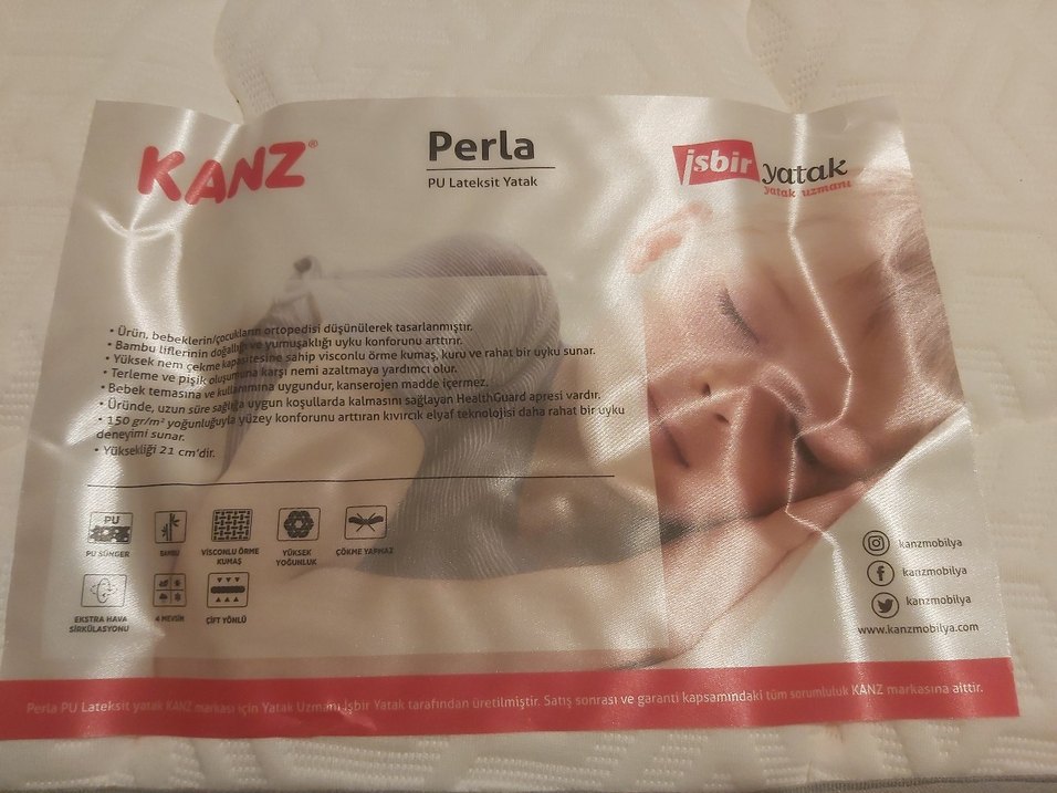 Bebek Yatağı Beyaz Hafif Renk - Görsel 3