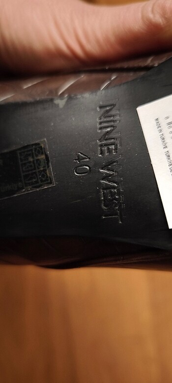 40 Beden siyah Renk SIFIR 40 no #ninewest Deri bot 10cm topuk