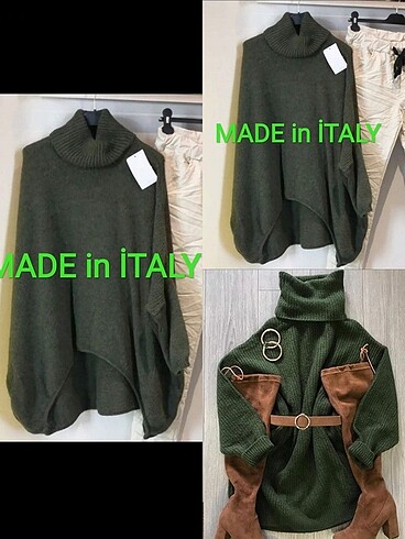 CB Made in italy SIFIR İTALYAN OVERSİZE BOĞAZLI SALAŞ KAZAK