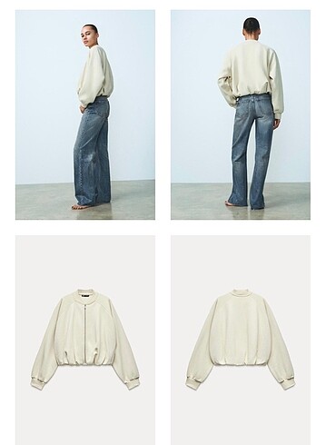Zara Zara peluş bomber ceket