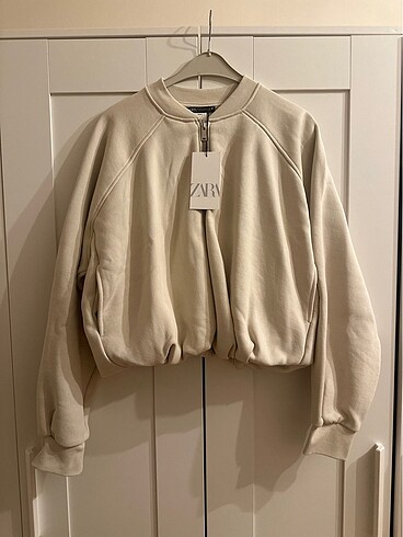 m Beden Zara peluş bomber ceket
