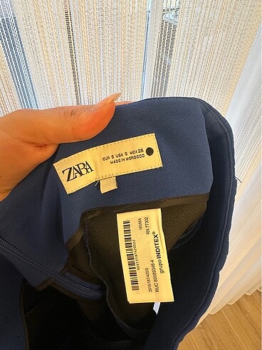 ZARA LACİVERT ETEK - Görsel 6