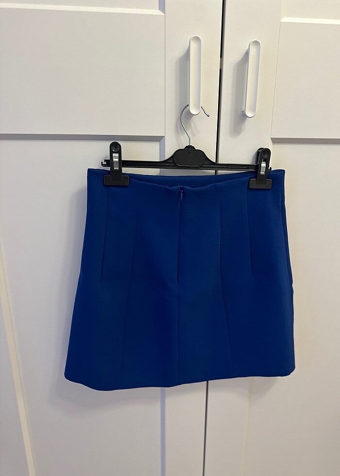 ZARA LACİVERT ETEK - Görsel 5