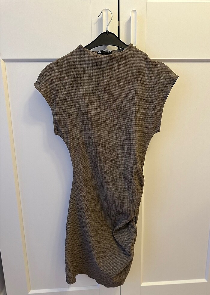 ZARA DRAPE MİNİ ELBİSE - Görsel 3