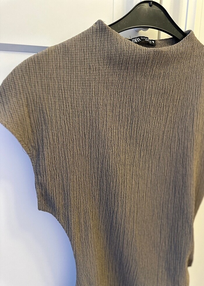 ZARA DRAPE MİNİ ELBİSE - Görsel 4