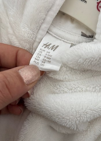 Kız Çocuk Beyaz Kürklü Sweatshirt - Görsel 4