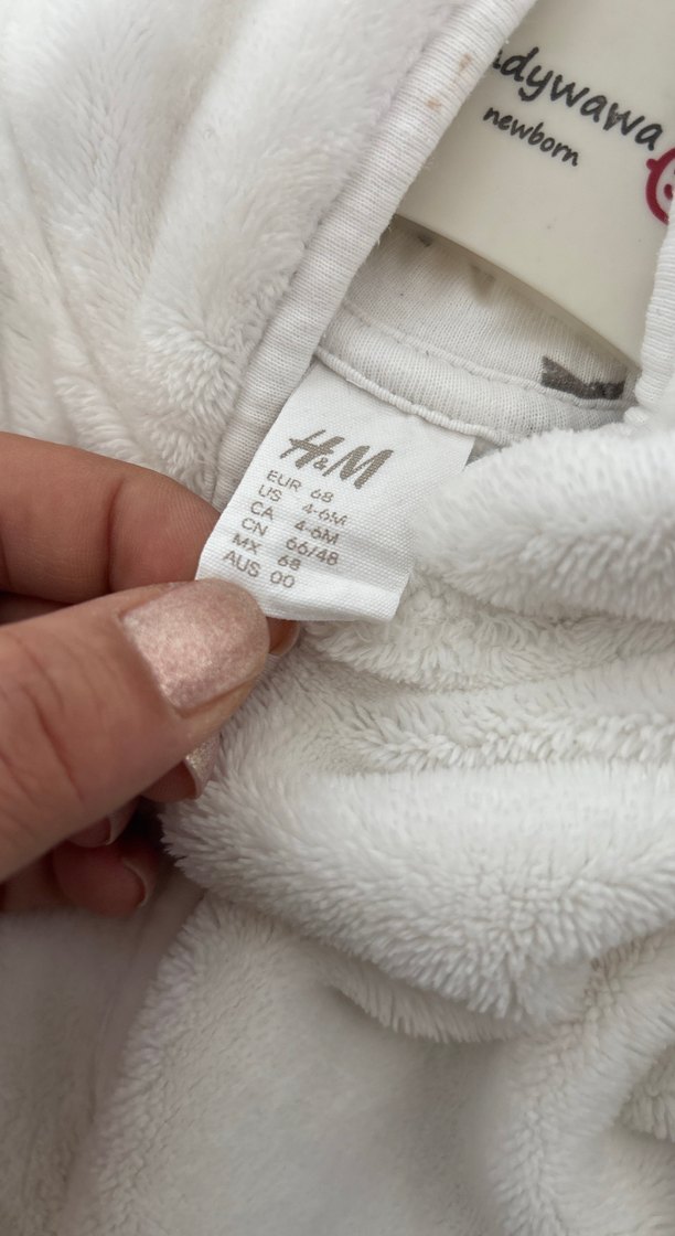 Kız Çocuk Beyaz Kürklü Sweatshirt - Görsel 4