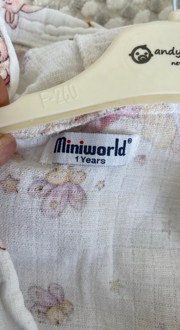 Beyaz Baskılı Midi Emzirme Sabahlığı - Görsel 3