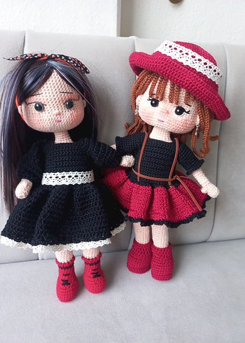 Amigurumi kardeşler oyuncak bebek hediye