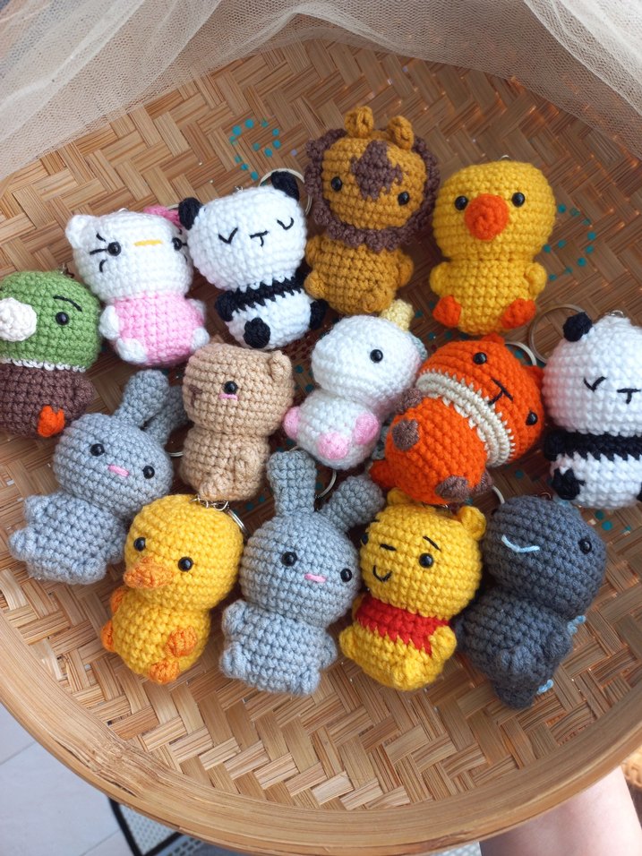 El Yapımı Amigurumi Anahtarlık sipariş ile hazırlanır - Görsel 2