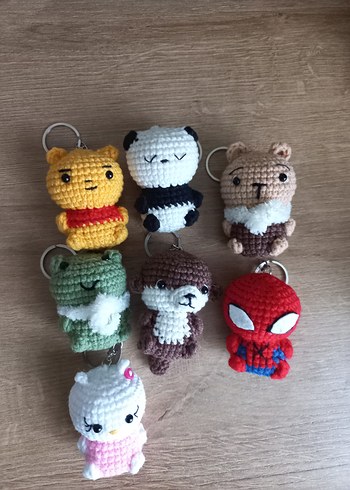 Kırmızı Örgü Örümcek Adam Anahtarlık - Görsel 3