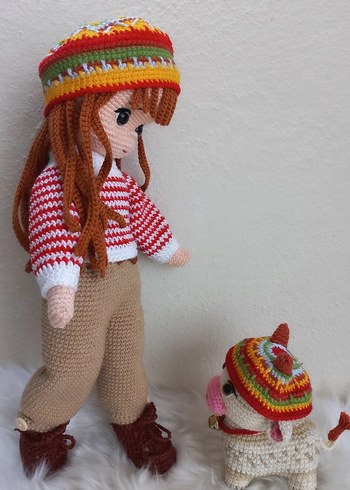 amigurumi bebek Bella ve Momo - Görsel 6