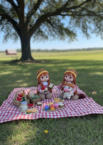 amigurumi bebek Bella ve Momo - Görsel 4