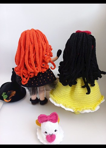 Beden Renkli Örgü Bebek Seti amigurumi