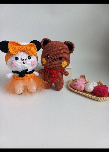 El Örgüsü Sevimli Peluş Oyuncaklar