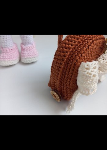 Beden Renk Pastel Renkli Örgü Bebek ve Aksesuarları