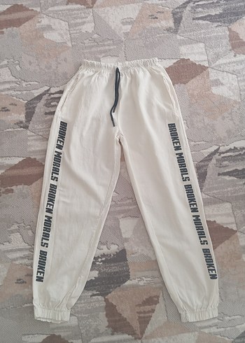 LC Waikiki Beyaz Baskılı Kadın Eşofman Altı