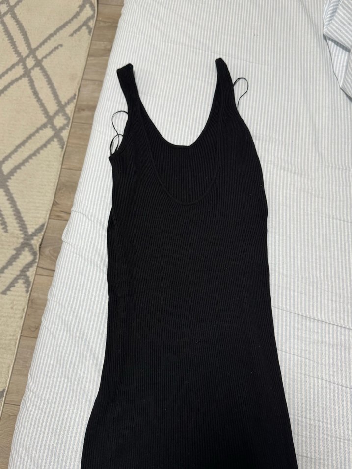 Bershka Kolsuz Midi Triko Elbise - Görsel 2